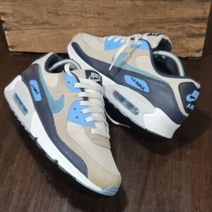 Nike Air Max 90 UNC Mens 9-9.5 'Pure Platinum/University Blue' Read Listing